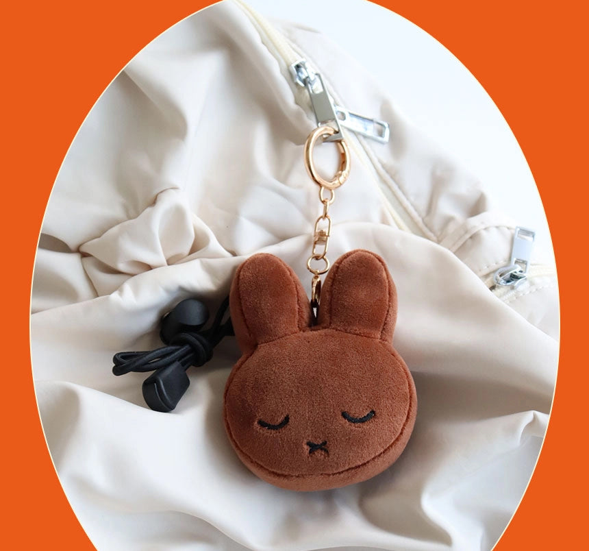Miffy Face Keyring Bagcharm Crying , Sleepy 2 versions