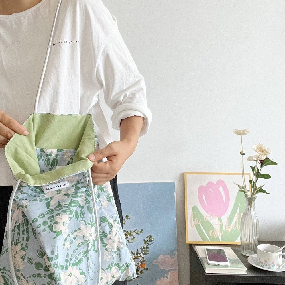 Bloom Garden Floral Tote Bag - Luckyplanetusa