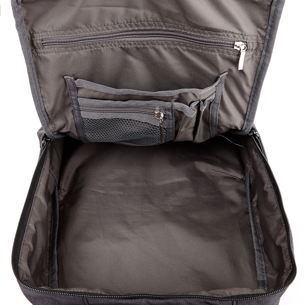 Alpha Backpack 17 with Laptop Sleeve Compact Design Charcoal Gray