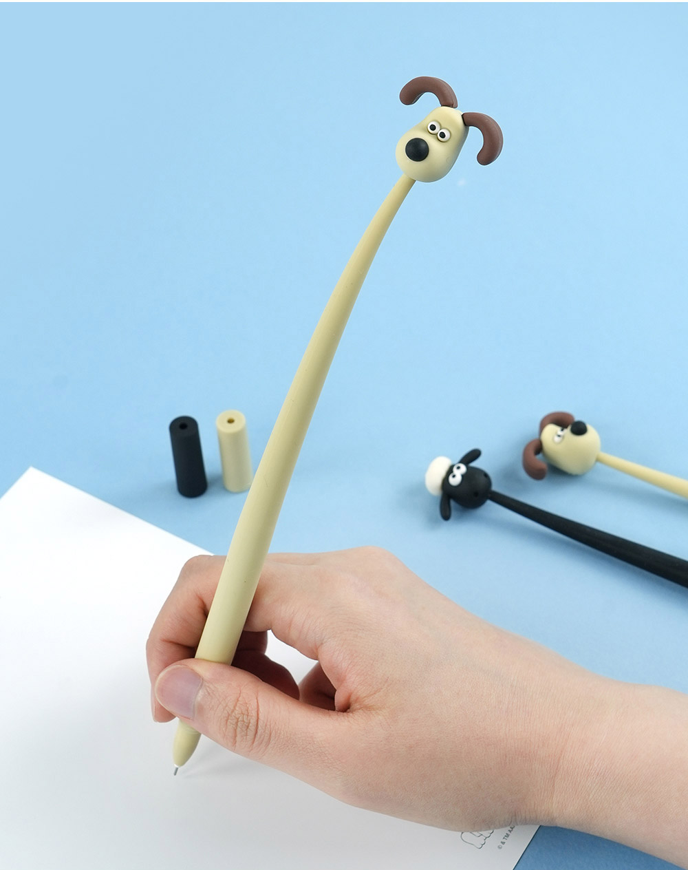 Wallace & Gromit Swing Gel Pen – 0.5mm (Gromit / Shaun)