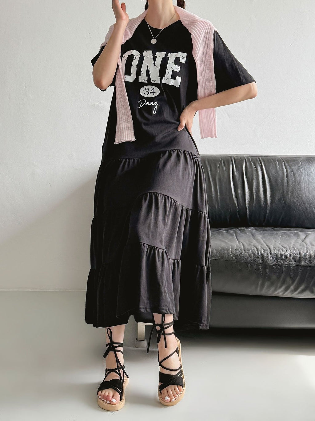 ONE 34 Days Cotton Tiered Maxi Dress - Luckyplanetusa