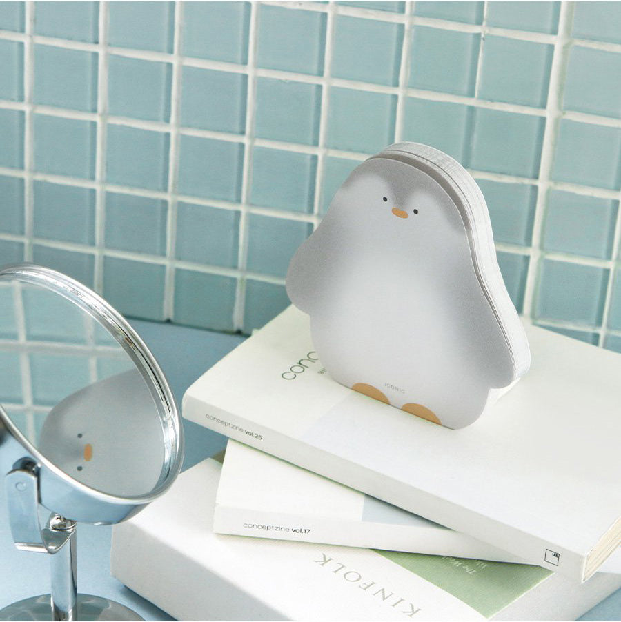 Animal Friends Mini Non-Adhesive Memo Pad – Hamster, Penguin, Dog & Cat