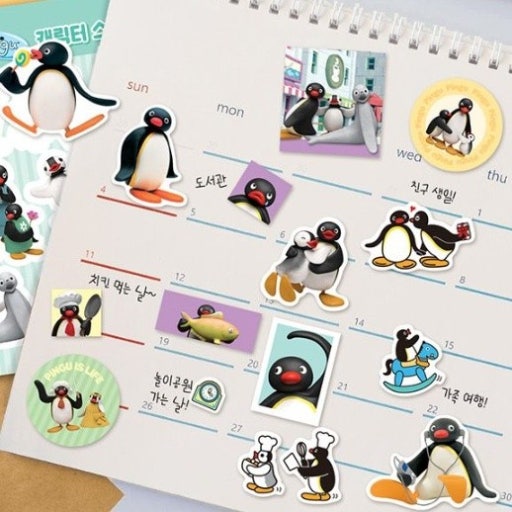 Pingu Mini Sticker Book (Removable Stickers) - Luckyplanetusa