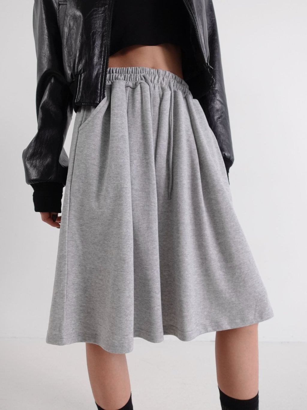 Easy Flow Sweat Skirt Pants - Luckyplanetusa