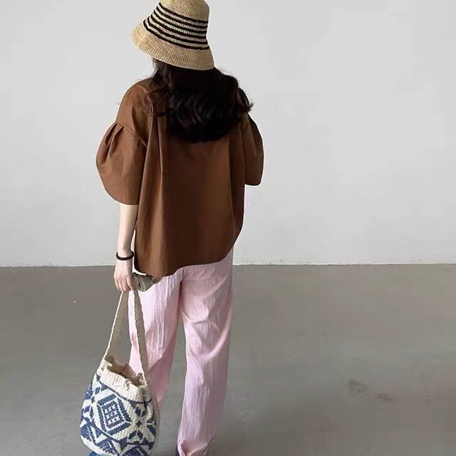 Breeze Volume Sleeve Cotton Shirt - Luckyplanetusa