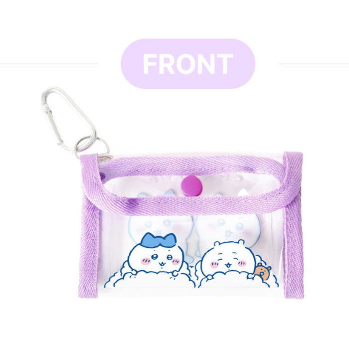 Chiikawa Official Licensed Clear Mini Pouch with Carabiner – 3 Colors