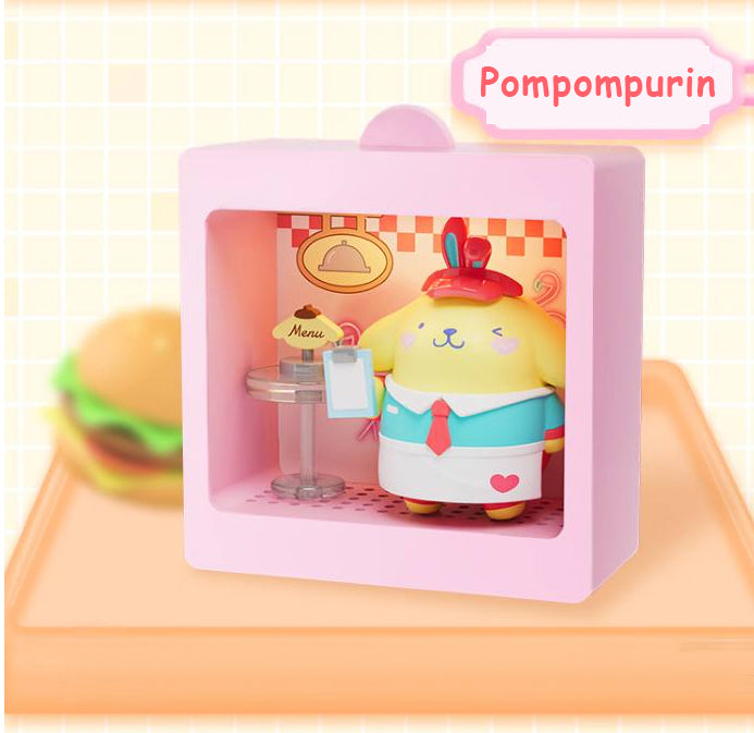 Sanrio Characters Light-Up Mini Box Diorama Blind Box Restaurant Theme
