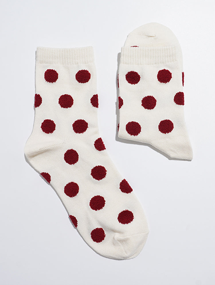Mongle Mini Polka Dot Fashion Socks-Made in Korea