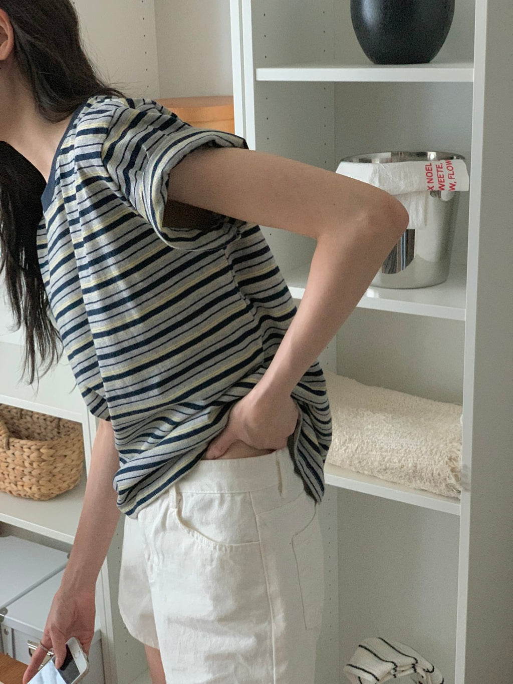 Weekend Breeze Stripe Cotton Tee - Luckyplanetusa