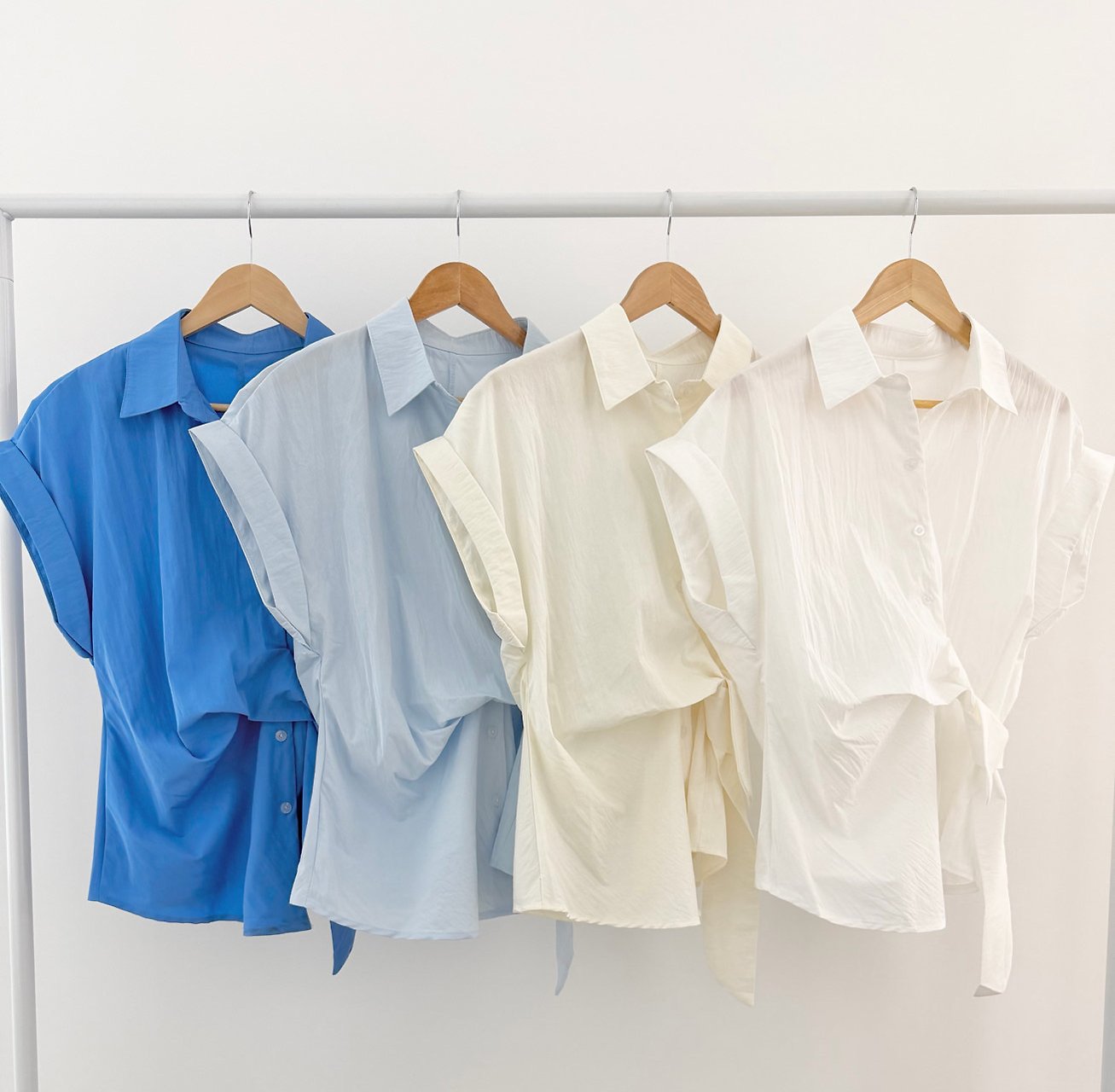 Soft Wrap Tie Blouse - Luckyplanetusa