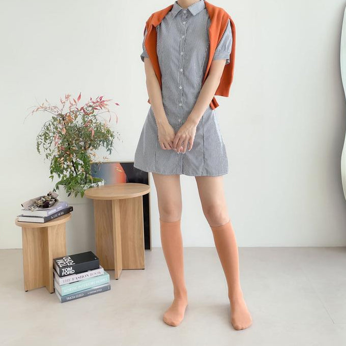 Balance Grip Knee-High Yoga Socks Non slip Made in Korea