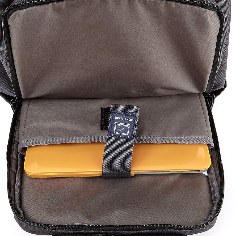 Alpha Backpack 17 with Laptop Sleeve Compact Design Charcoal Gray