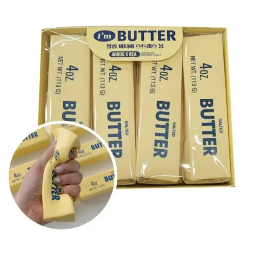 Butter Stress Ball – Soft & Slow-Rebound Squishy Toy - Luckyplanetusa