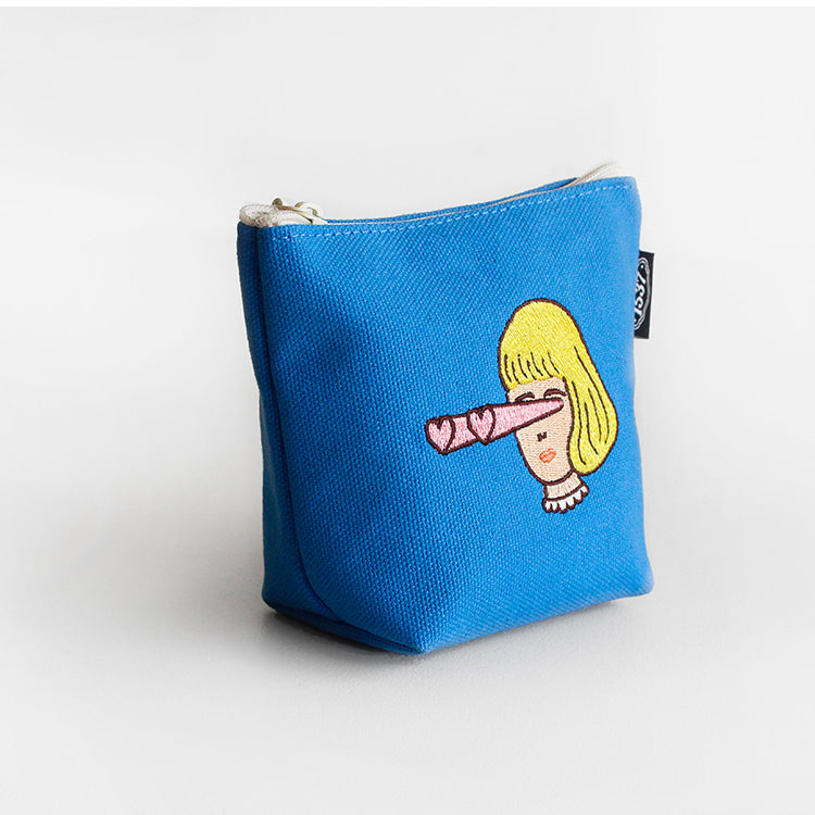 1537 Boat Pouch – Small (Embroidered Character Series) 4 design - Luckyplanetusa