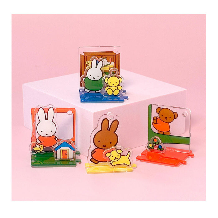Miffy Acrylic Deco Figure Set – 3-Piece Stand & Bag Charm