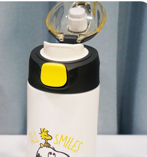 SNOOPY One-Touch Stainless Steel Vacuum Bottle (500ml)