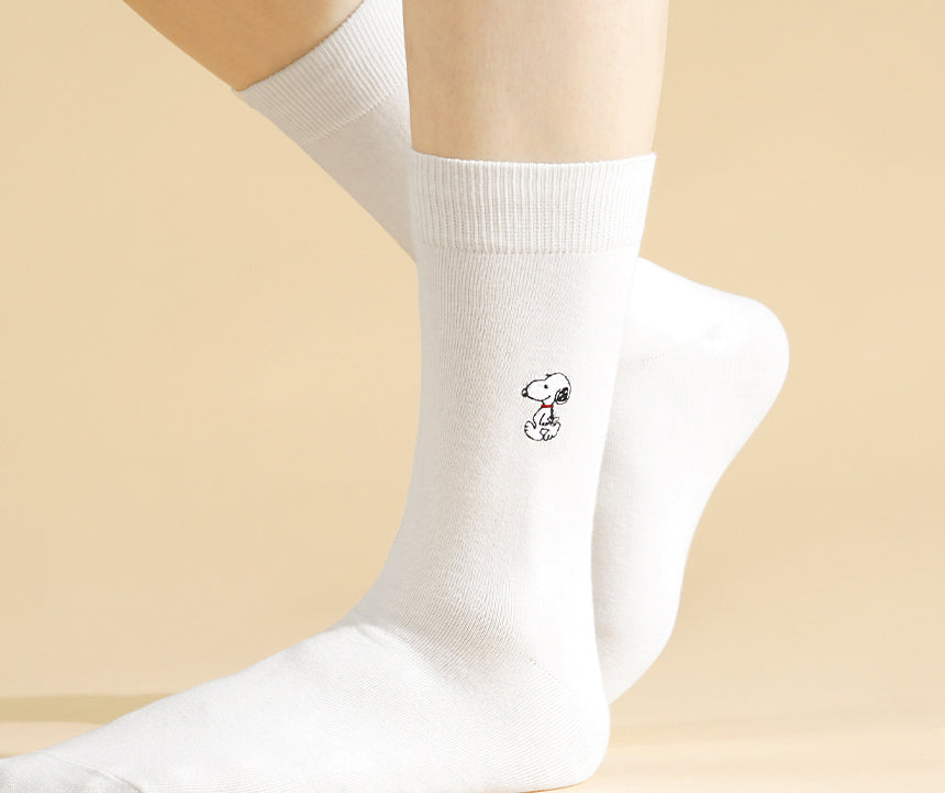 Peanuts Snoopy Embroidered Socks Gift Set 3pairs