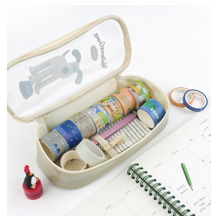 Wallace & Gromit Multi Zip PVC Pouch – Gromit / Feathers McGraw