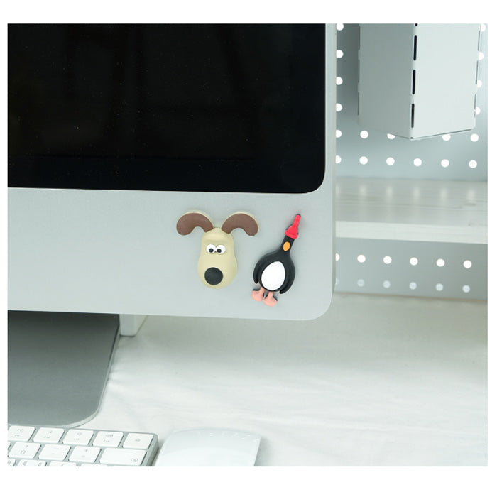 Wallace & Gromit 3D Figure Sticker Set – Desk & Gadget Decor