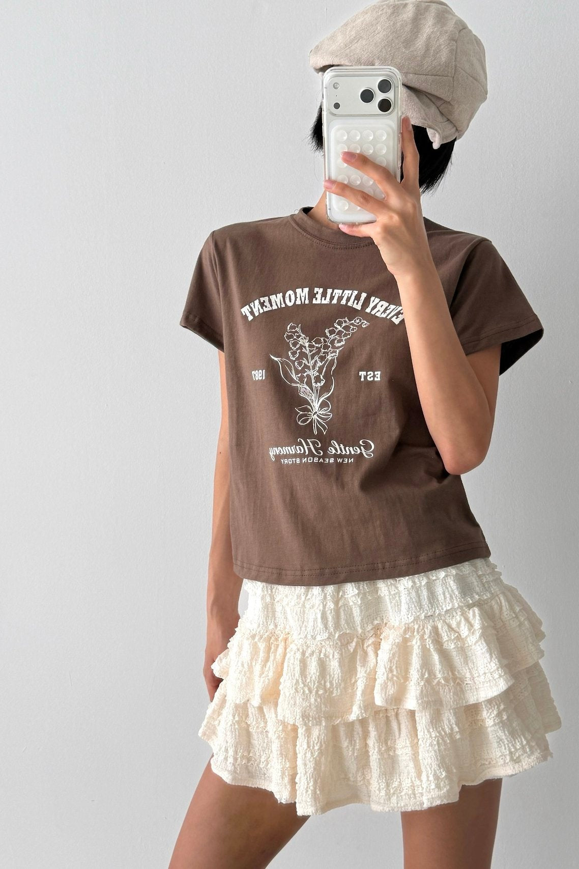 Gentle Harmony Crop Tee - Luckyplanetusa