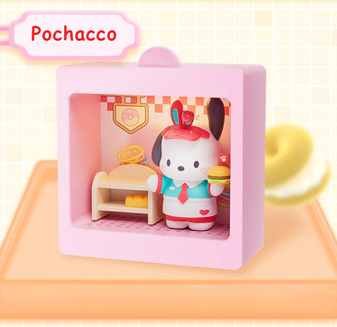Sanrio Characters Light-Up Mini Box Diorama Blind Box Restaurant Theme