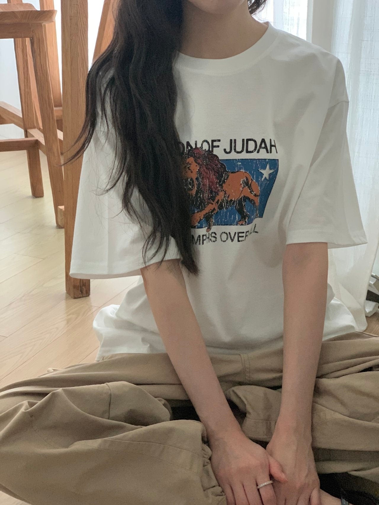 Lion of Judah Vintage Graphic Tee - Luckyplanetusa