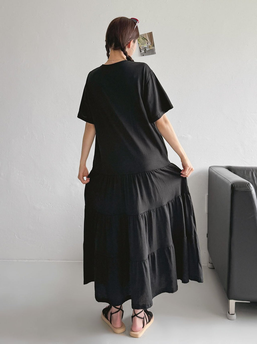 ONE 34 Days Cotton Tiered Maxi Dress - Luckyplanetusa