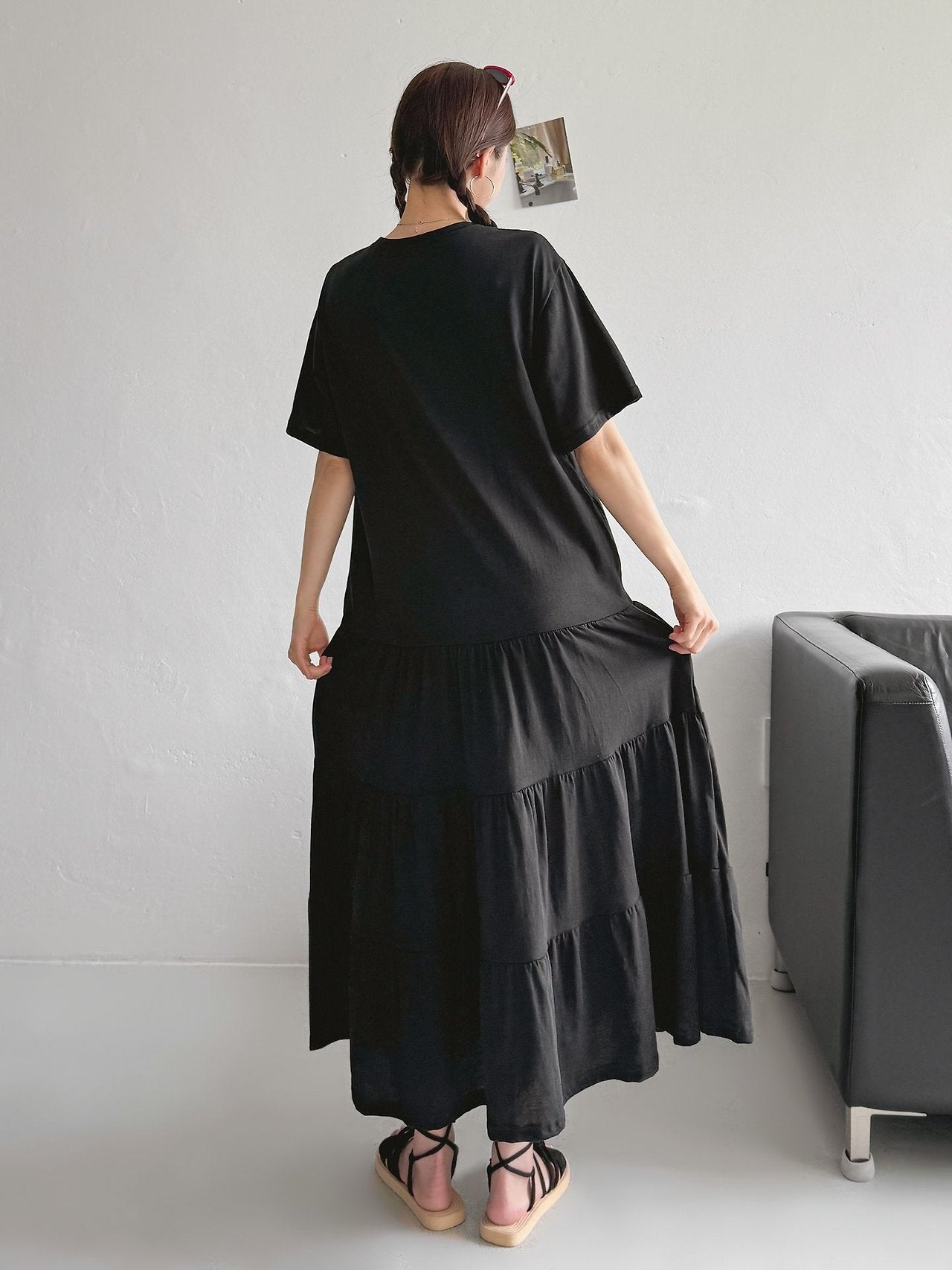 ONE 34 Days Cotton Tiered Maxi Dress - Luckyplanetusa