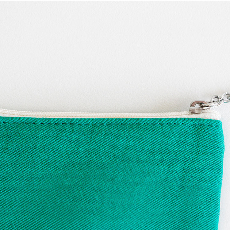 1537 Keyring Pouch – Small Embroidered Zip Pouch with Chain Ring