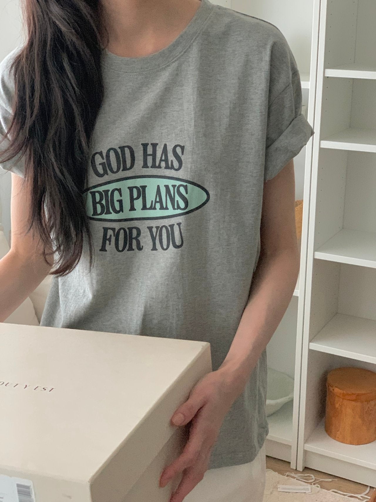 Big Plans Graphic Cotton Tee Made in Korea - Luckyplanetusa