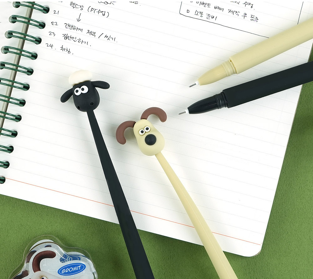 Wallace & Gromit Swing Gel Pen – 0.5mm (Gromit / Shaun)
