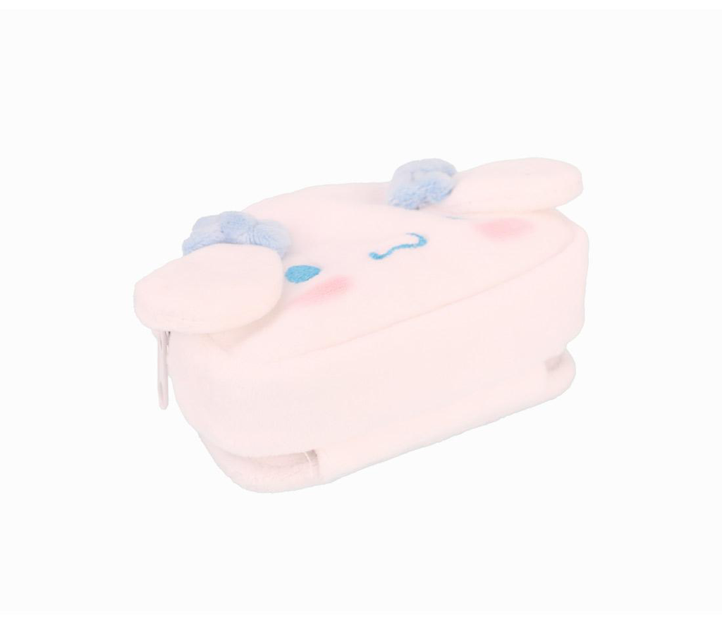 Cinnamoroll Fluffy Coin Pouch with Keychain and Mirror