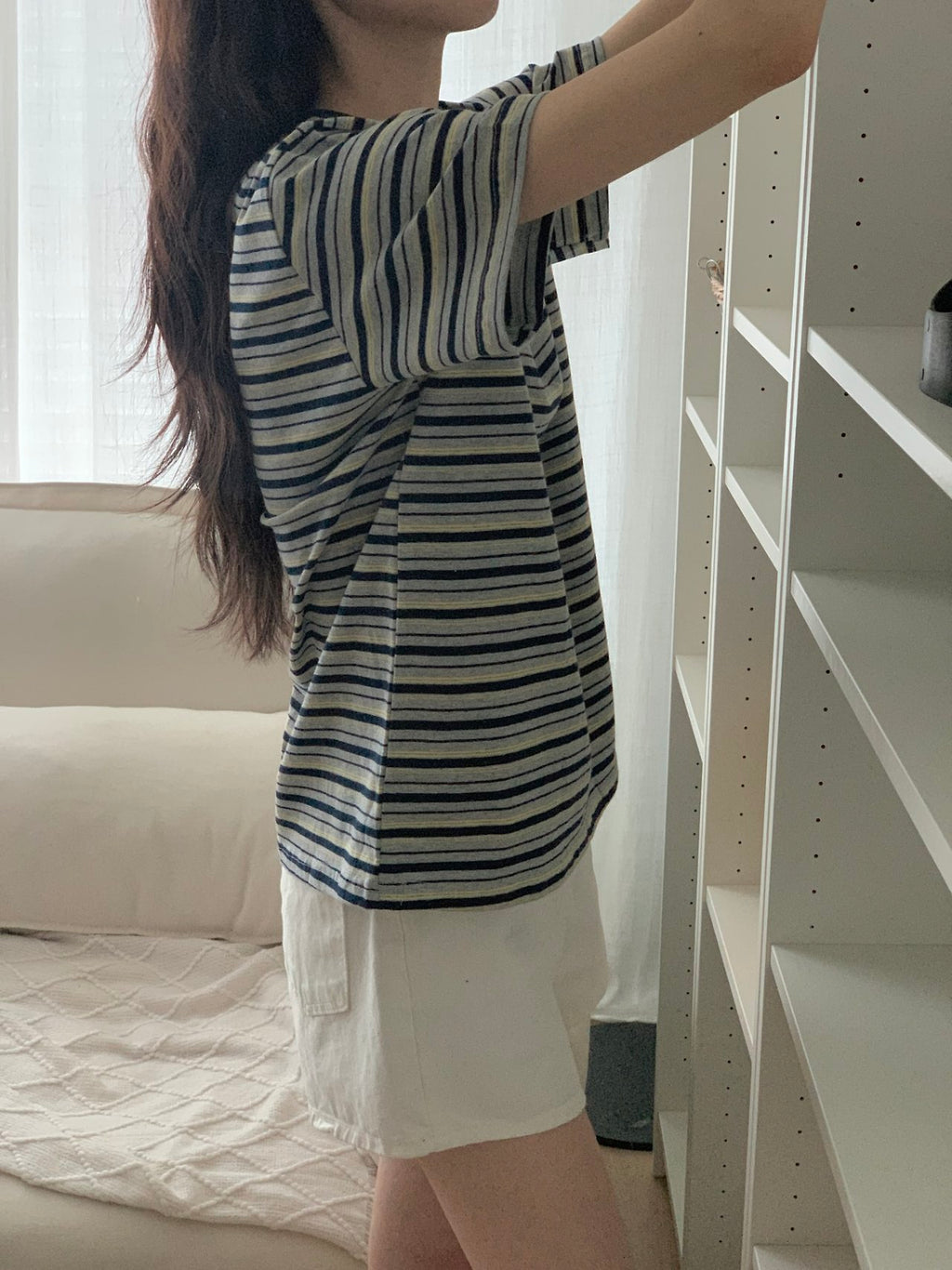 Weekend Breeze Stripe Cotton Tee - Luckyplanetusa