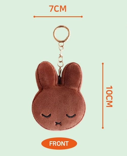 Miffy Face Keyring Bagcharm Crying , Sleepy 2 versions