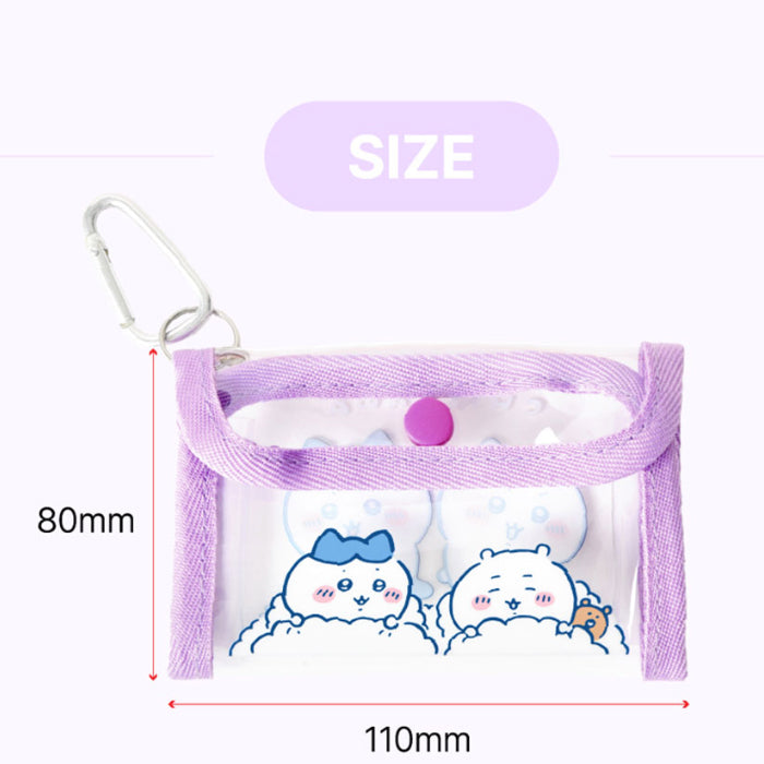 Chiikawa Official Licensed Clear Mini Pouch with Carabiner – 3 Colors