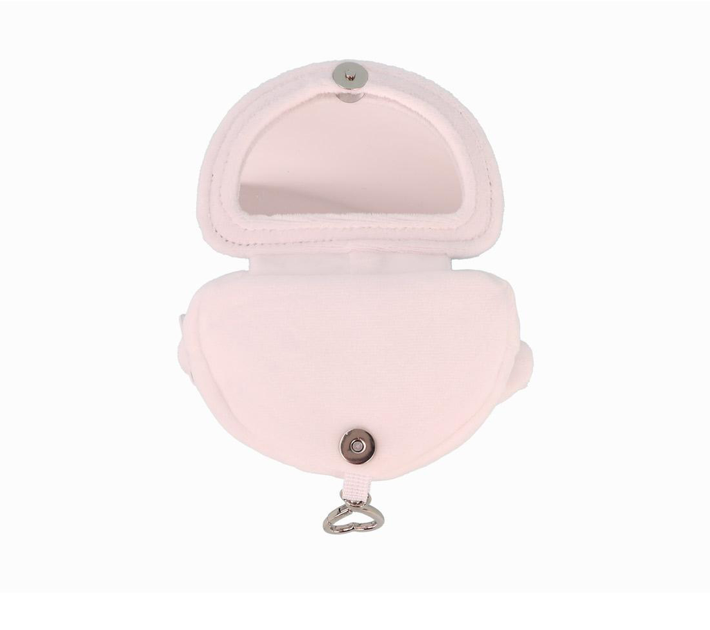 Cinnamoroll Fluffy Coin Pouch with Keychain and Mirror