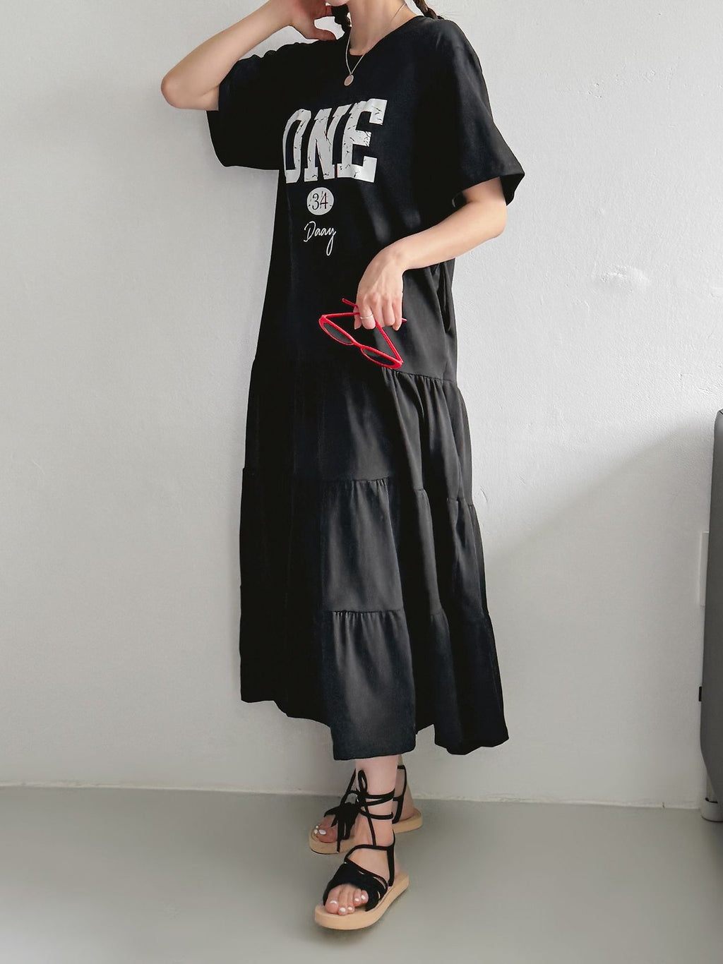 ONE 34 Days Cotton Tiered Maxi Dress - Luckyplanetusa