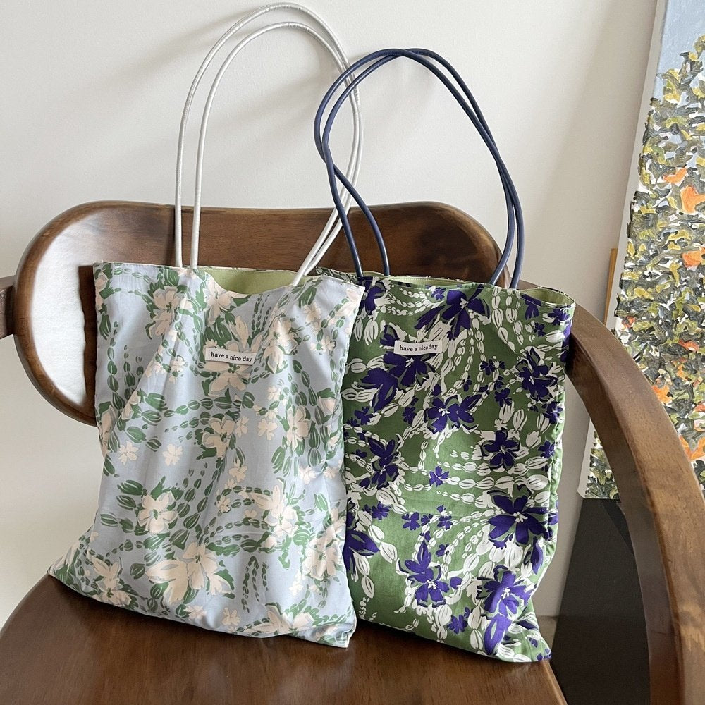 Bloom Garden Floral Tote Bag - Luckyplanetusa