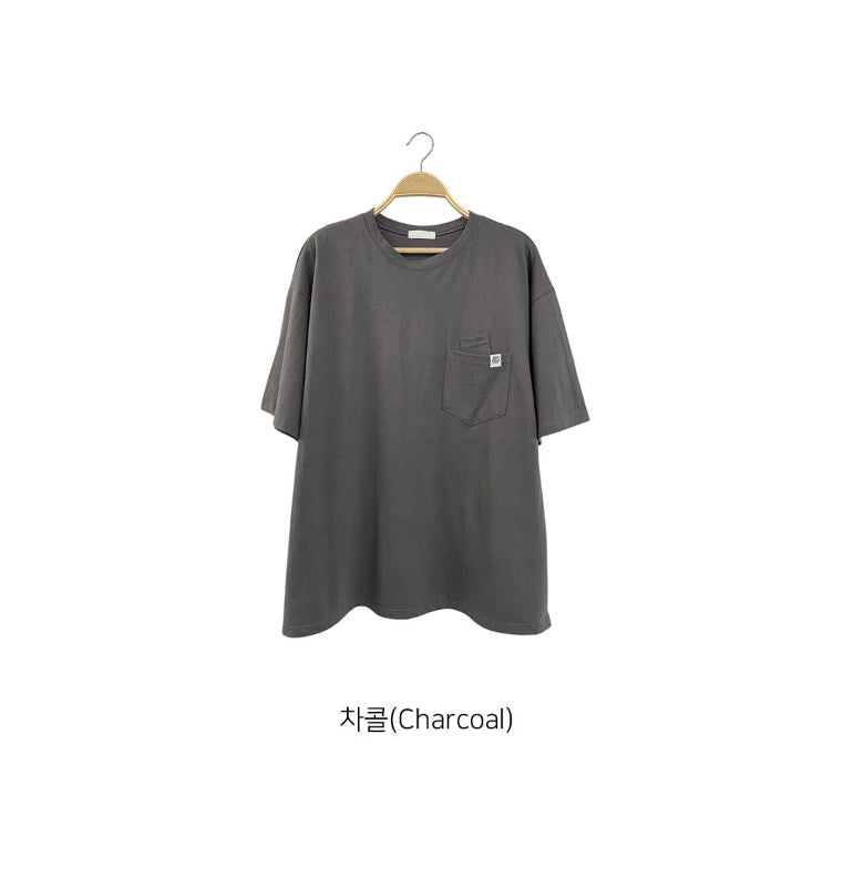 Everyday Ease Pocket Cotton Tee Made in Korea - Luckyplanetusa