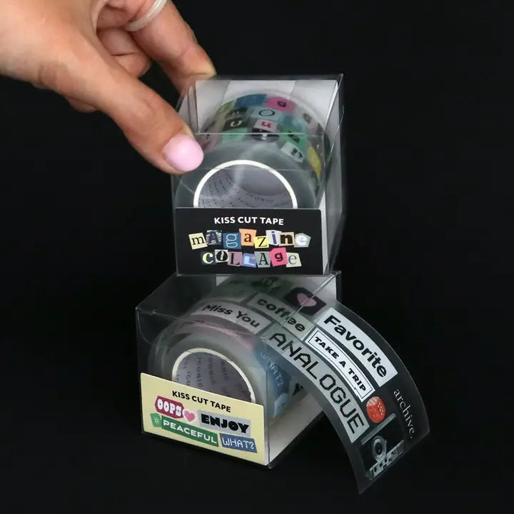 Magazine Collage Kiss Cut Tape – Alphabet & Words