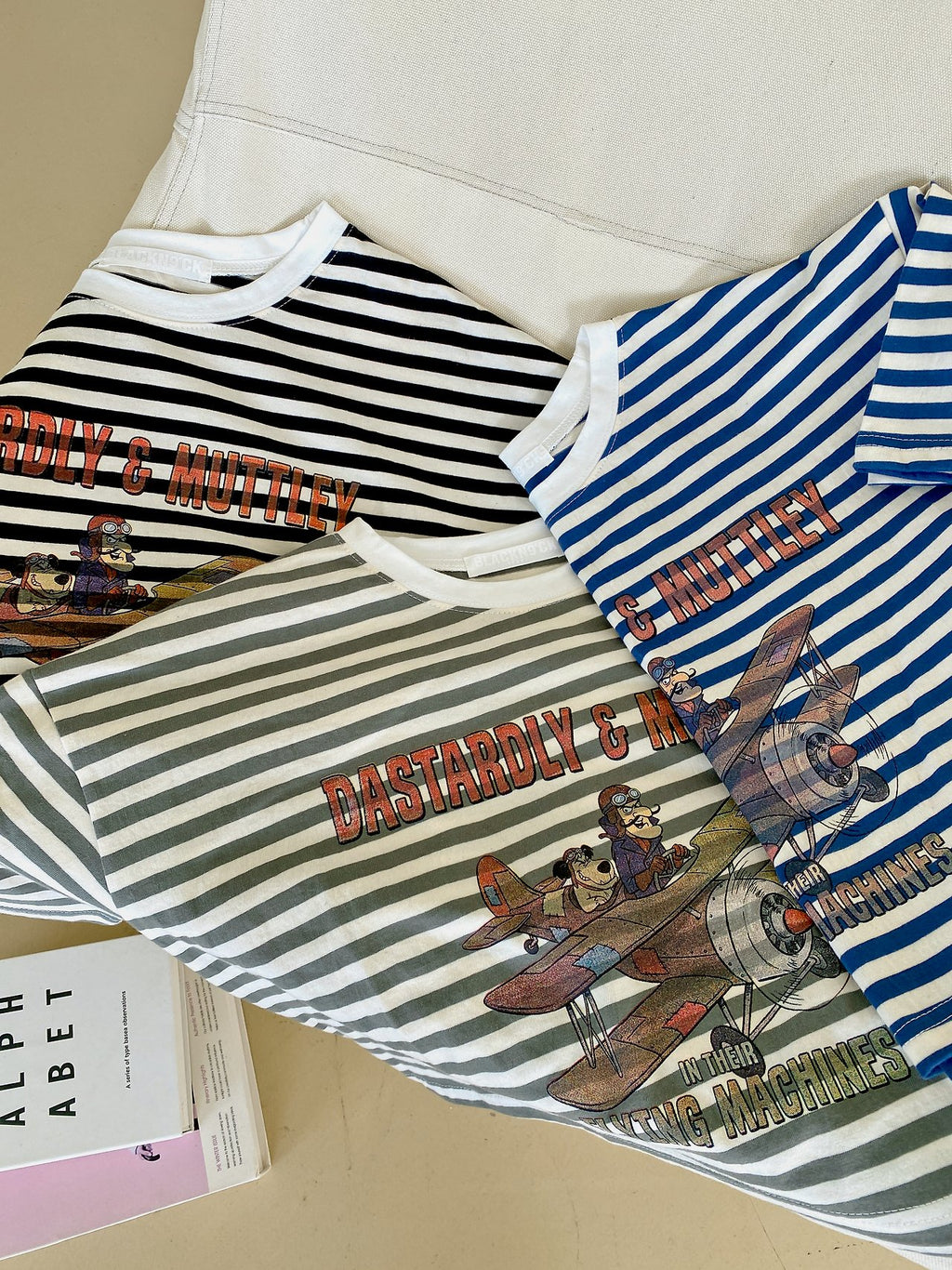 Vintage Pilot Stripe Crop Tee - Luckyplanetusa