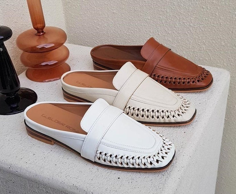 Everyday Woven Leather Mule – Soft Comfort Edition - Luckyplanetusa