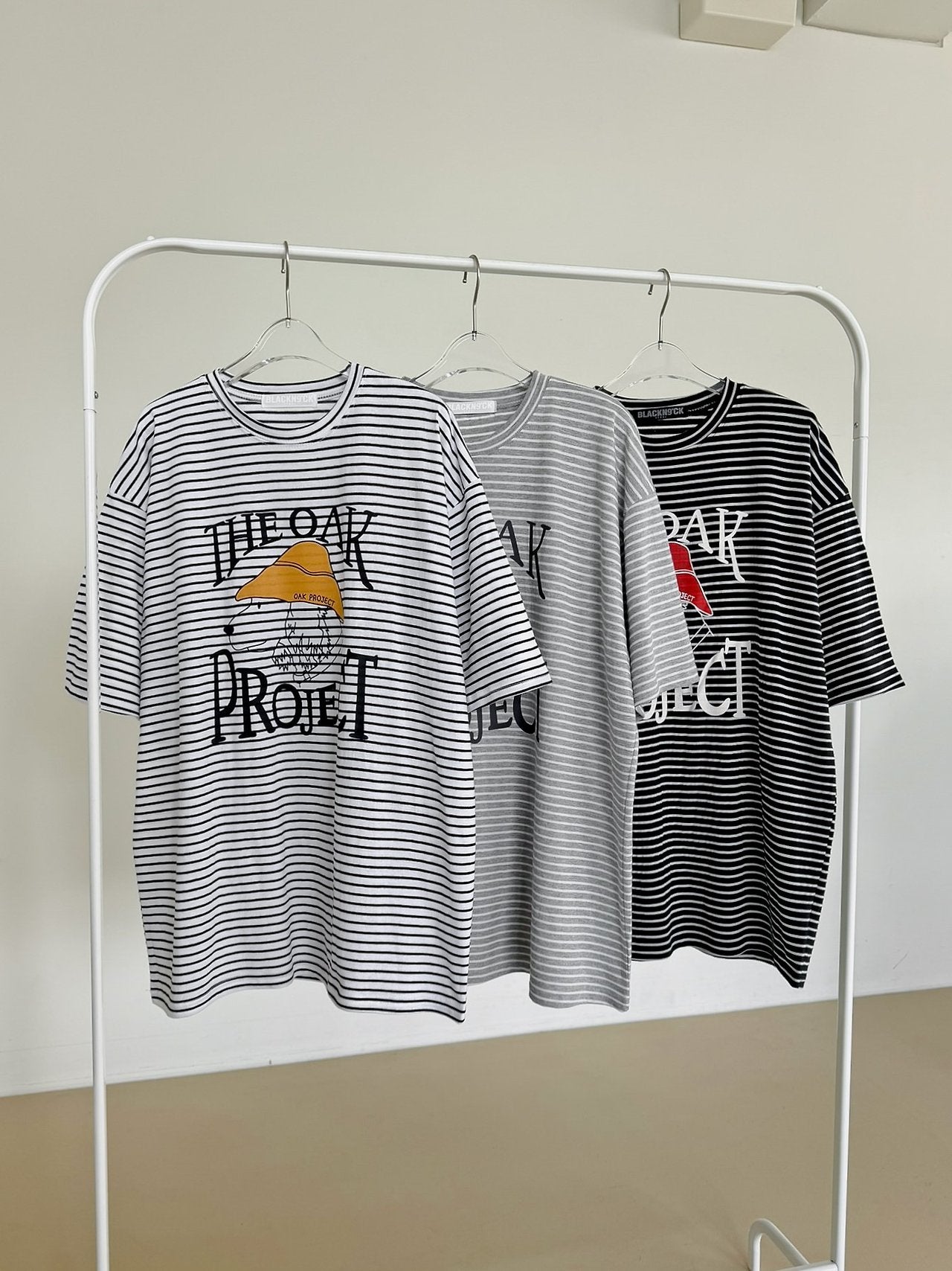 Oak Project Stripe Oversized Tee - Luckyplanetusa