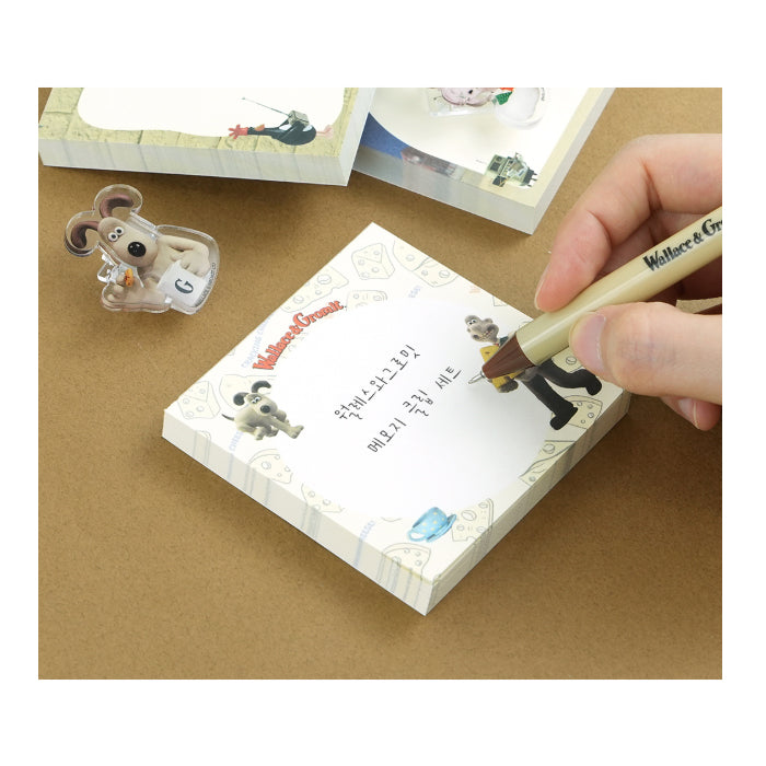 Wallace & Gromit Memo & Clip Set (4 Types)