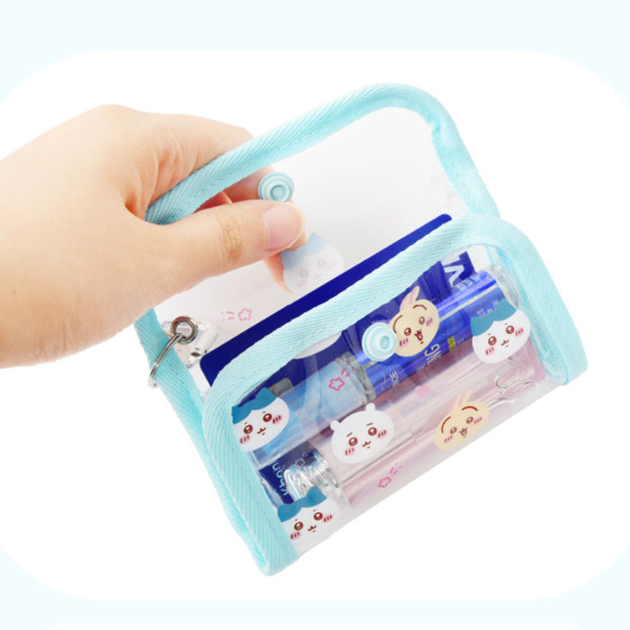 Chiikawa Official Licensed Clear Mini Pouch with Carabiner – 3 Colors