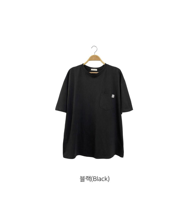 Everyday Ease Pocket Cotton Tee Made in Korea - Luckyplanetusa