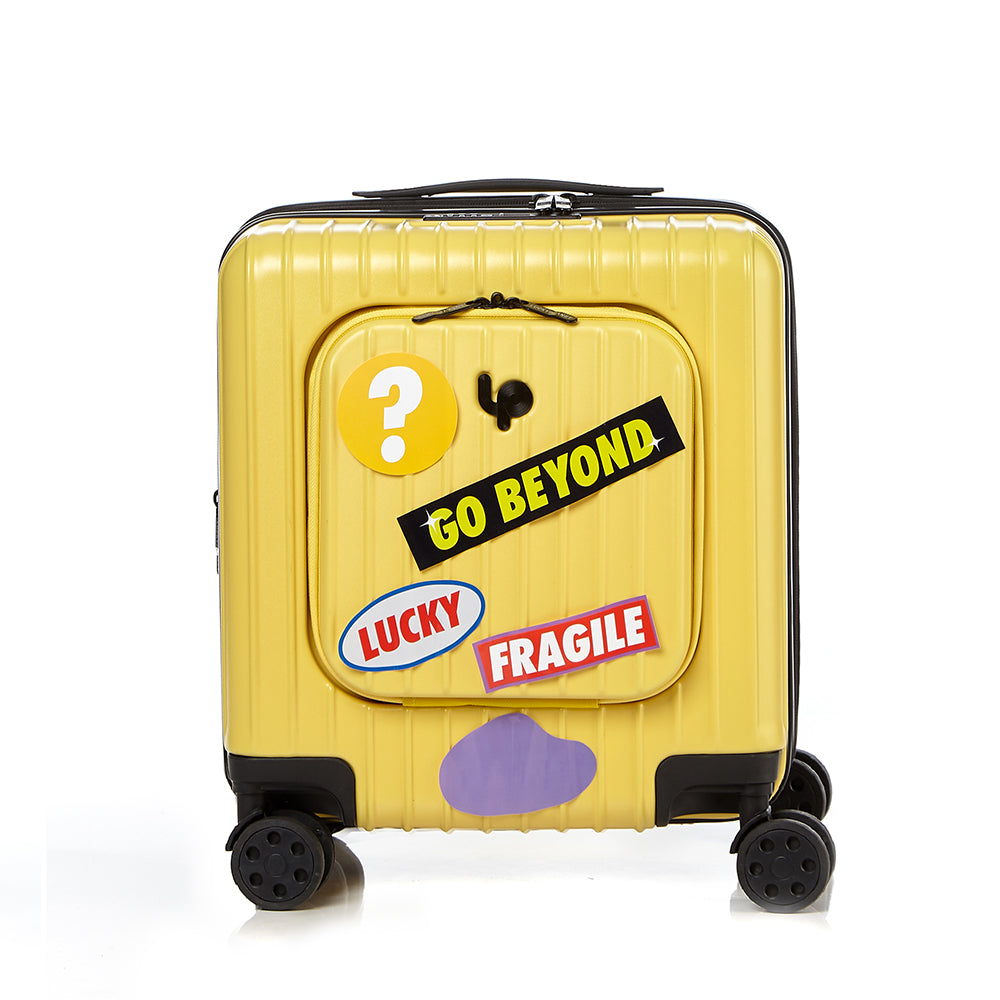 Go Beyond 17" Carry-On Butter Yellow Expendable Zipper