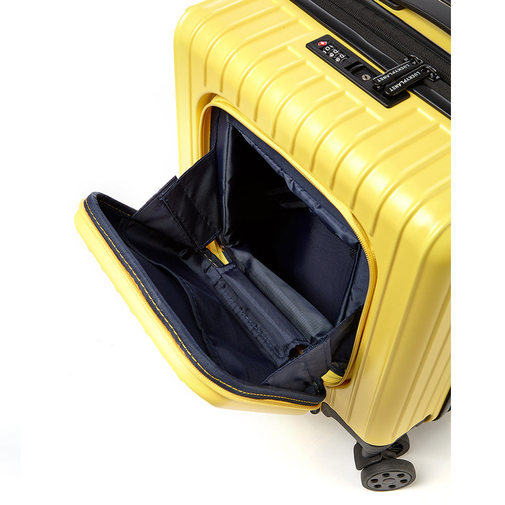 Go Beyond 17" Carry-On Butter Yellow Expendable Zipper