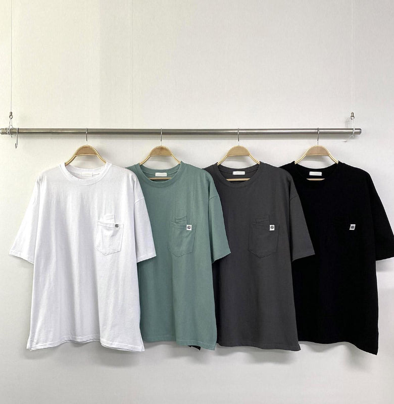 Everyday Ease Pocket Cotton Tee Made in Korea - Luckyplanetusa