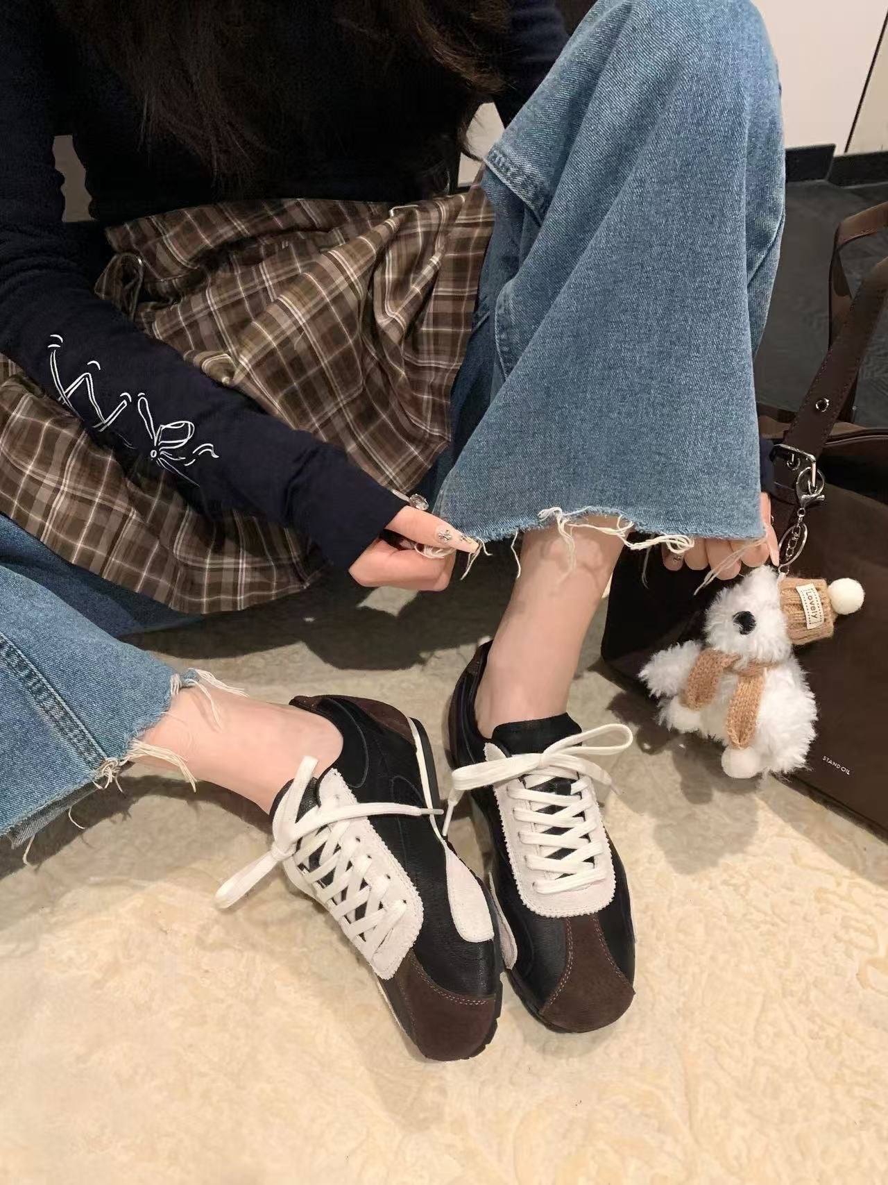 Everyday Retro Leather Sneakers – Soft Comfort Fit